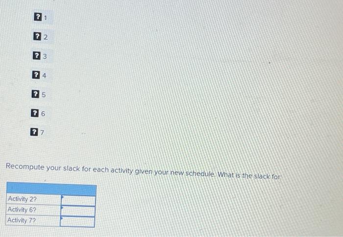 thumbs up for right answer Given the network plan