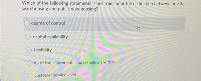 Which of the following statements is not true