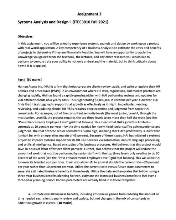 Assignment 3 Systems Analysis and Design 1