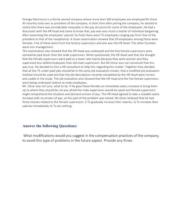 Orange Electronics is a family owned company