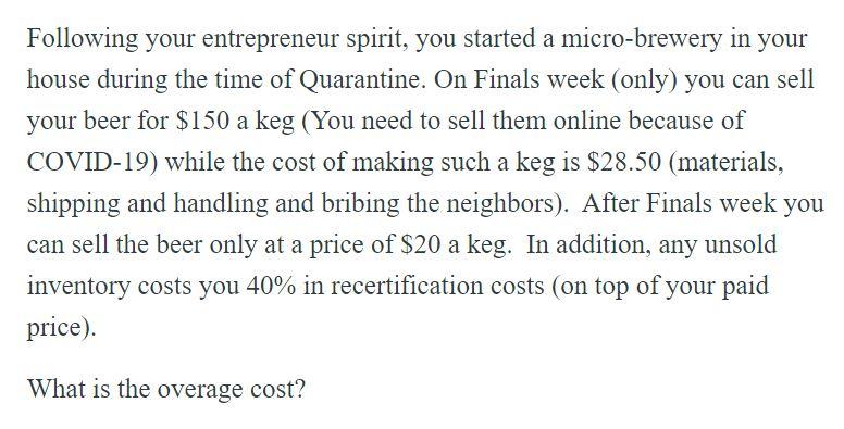 Following your entrepreneur spirit, you started a