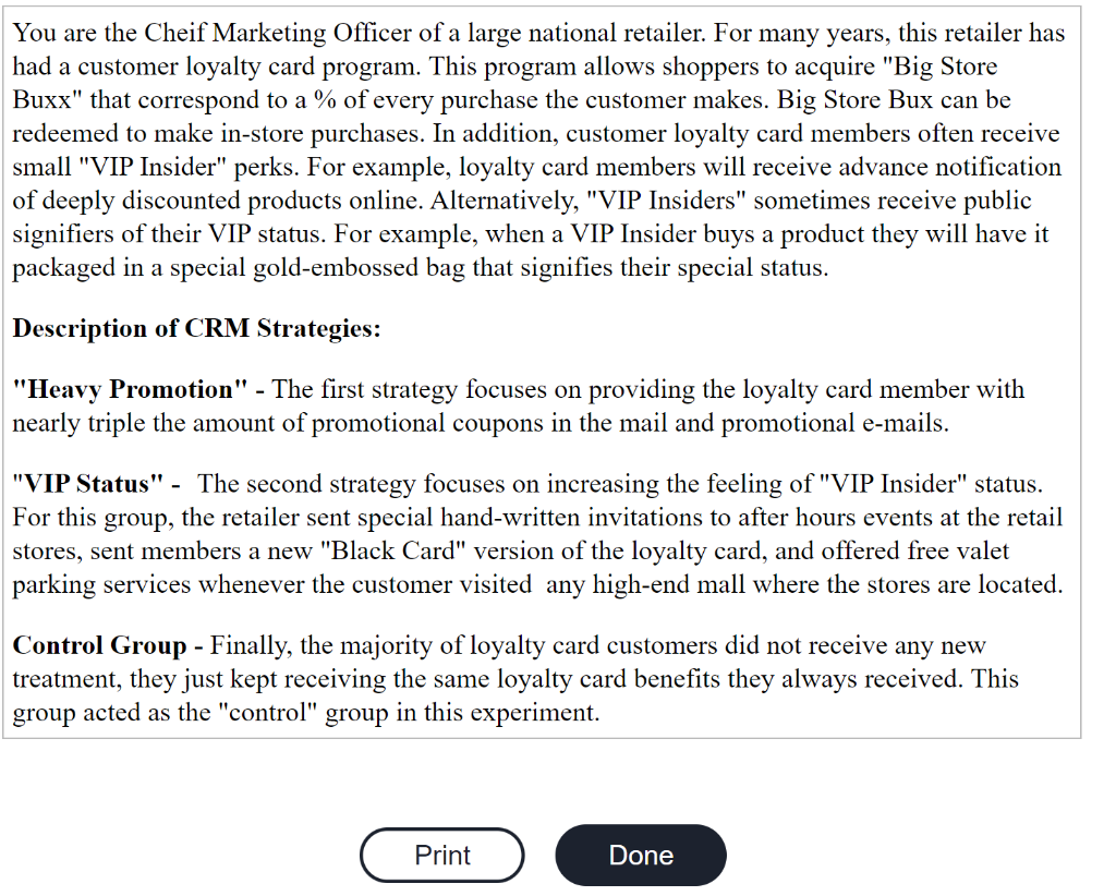 Mini Case: Using a CRM System to Assess Marketing