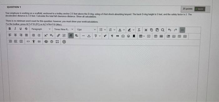 QUESTION 1 25 points Your employee is working on