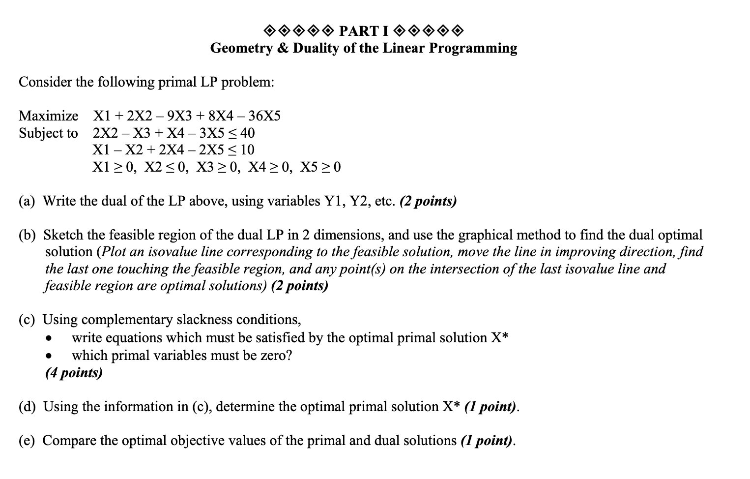 DO PARTI OOOOO Geometry & Duality of the Linear