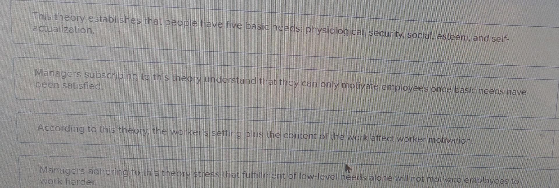 Satisfy basic needs=Manager subscribing to this