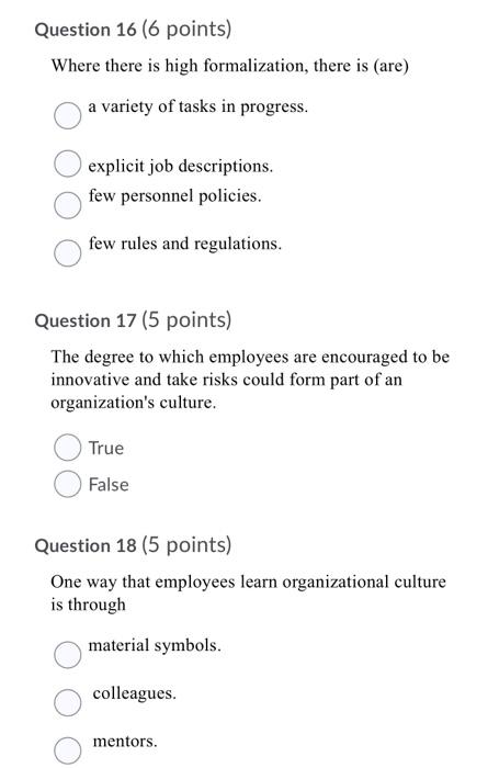 Question 16 (6 points) Where there is high