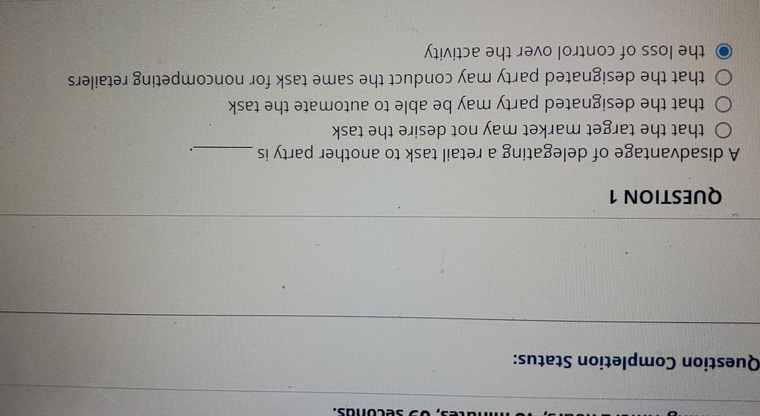 NULL, U selurus. Question Completion Status: