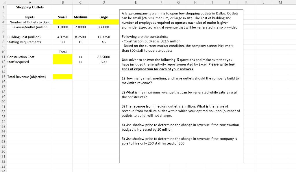 B D E F F G H M Small Medium Large A large