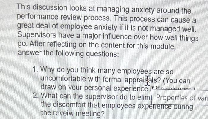 This discussion looks at managing anxiety around