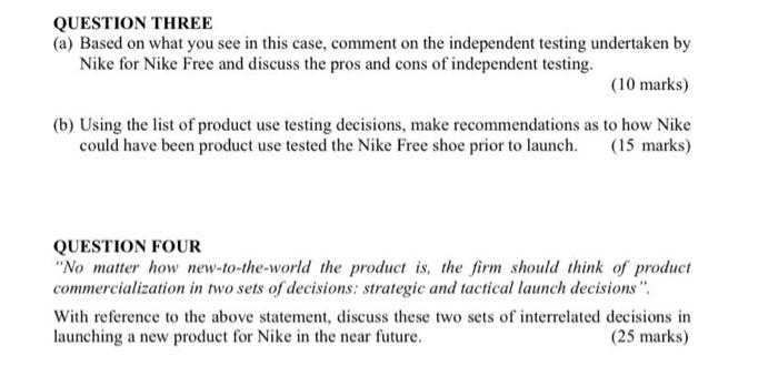 this is the case study QUESTION THREE (a) Based