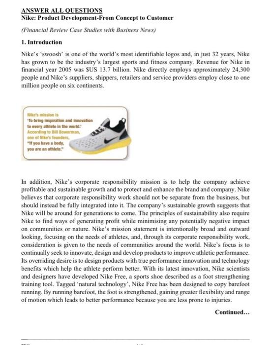 this is the case study QUESTION THREE (a) Based