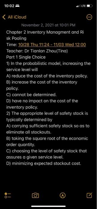 10:02 LTE 0 < All iCloud November 2, 2021 at
