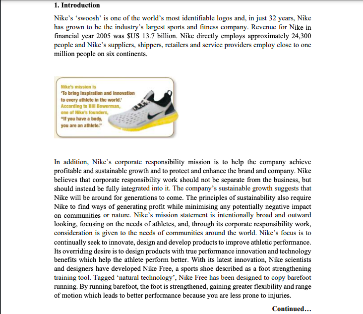 QUESTION ONE Suggest the new concept statement