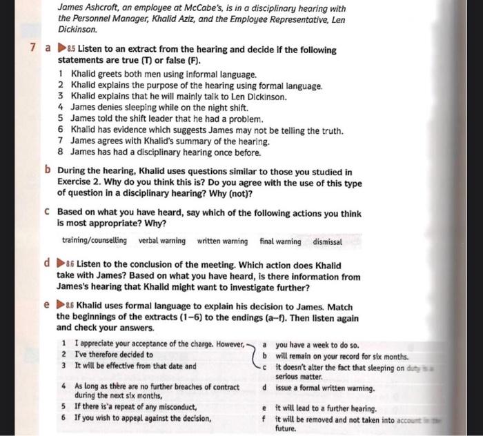 human resources management course James Ashcroft,