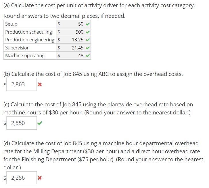 Please help with B and C; as the answers given