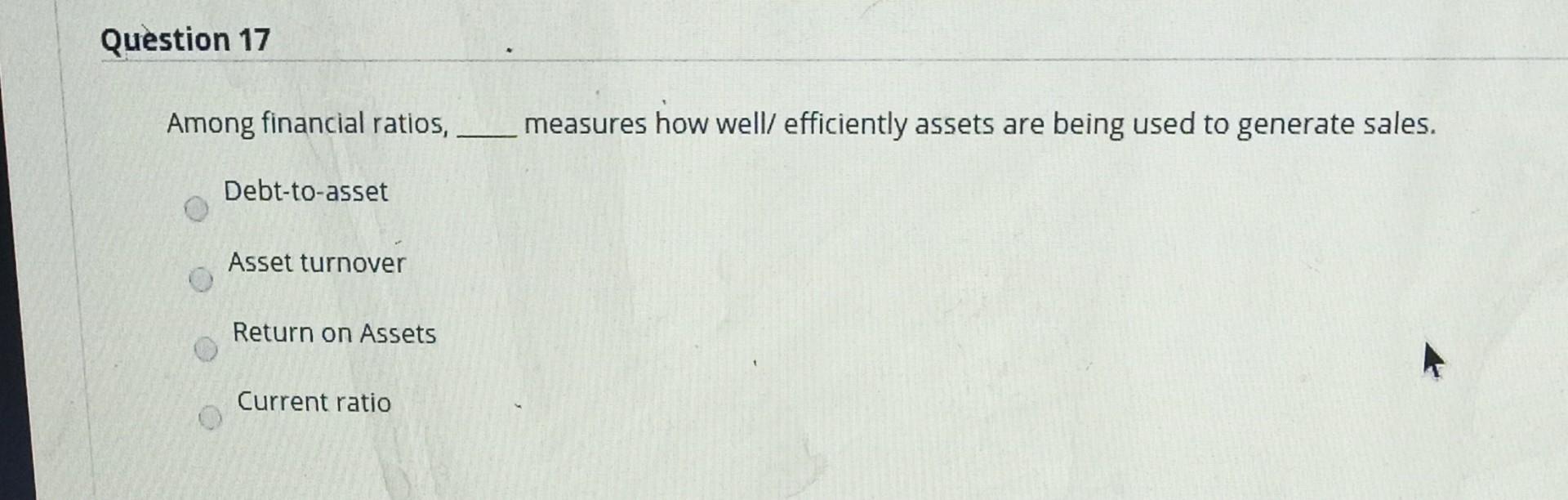 Question 8 Changes made by a business to lower