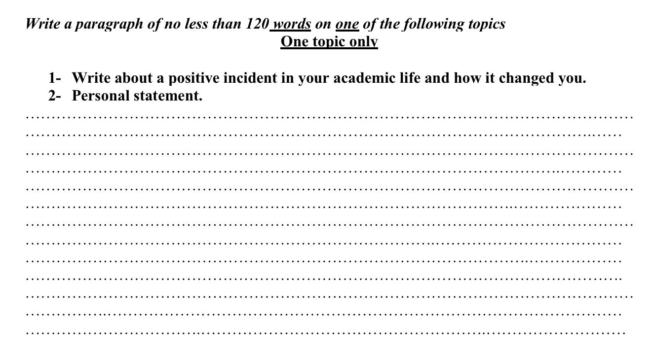 Write a paragraph of no less than 120 words on