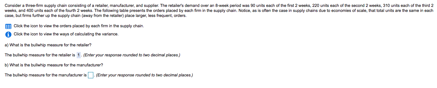 Consider a three-firm supply chain consisting of