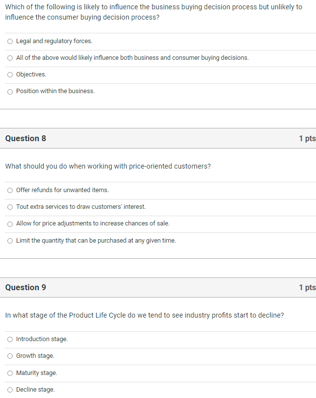 Which of the following is likely to influence the