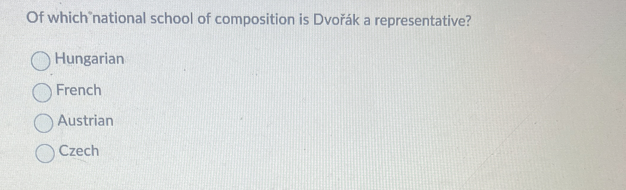 Of which national school of composition is Dvor k