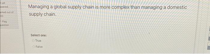 yet wered arved out of 30 Managing a global