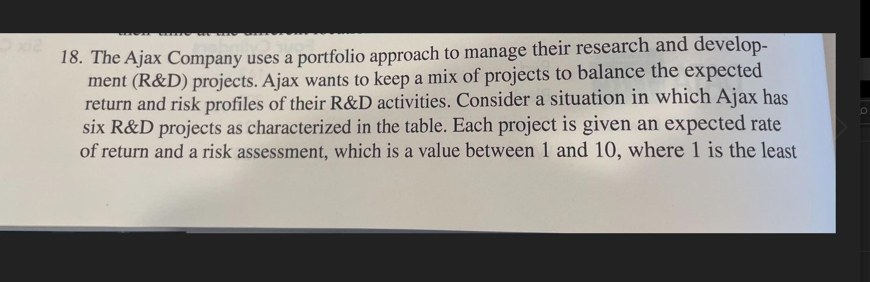 In Excel using PivotTable Please. a 18. The Ajax