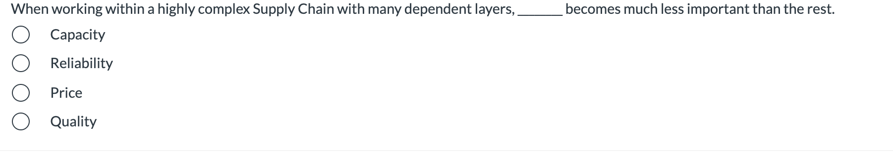 becomes much less important than the rest. When