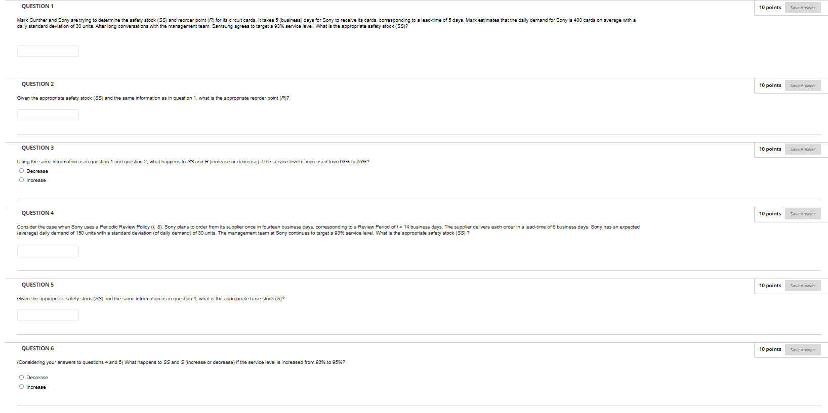 Please answer all if possible! Thank you so much!