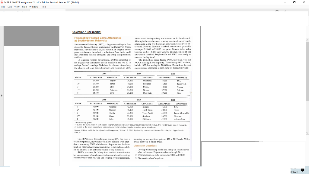 Answer the questions 1,2,3 in microsoft excel