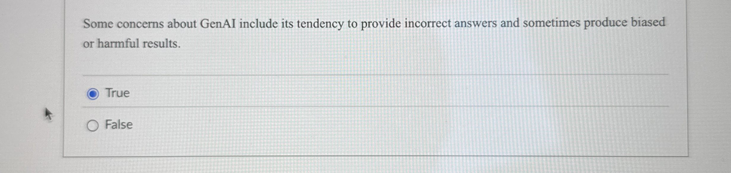 Some concerns about GenAI include its tendency to