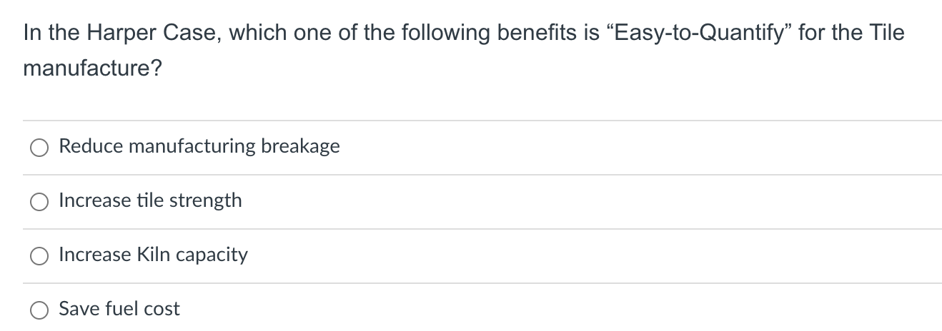 In the Harper Case, which one of the following