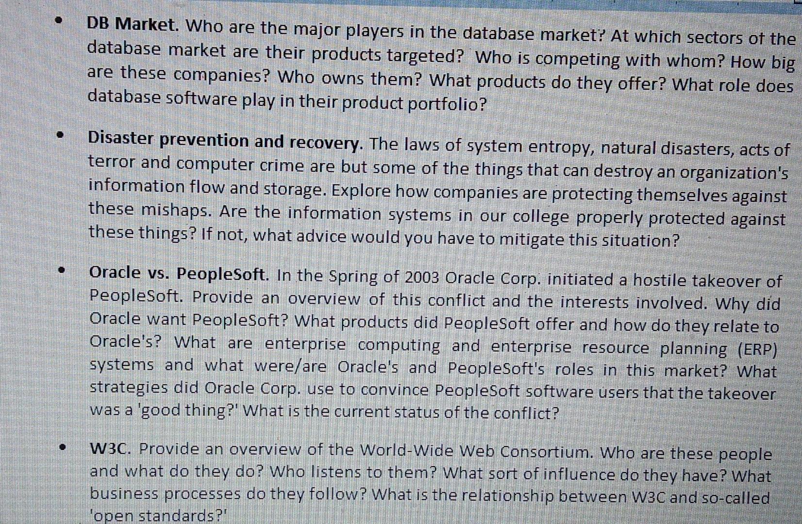 MGMT 701 Information Systems Business Management