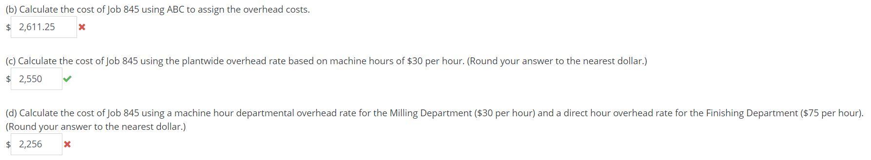 Please help with B and D. Calculating