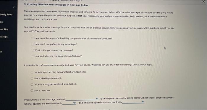 s. Creating Effective Sales Messages in Print and