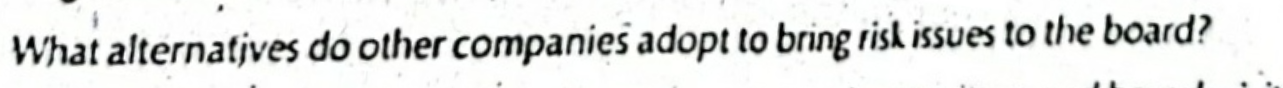 Subject - Corporate Governance...Answer must be