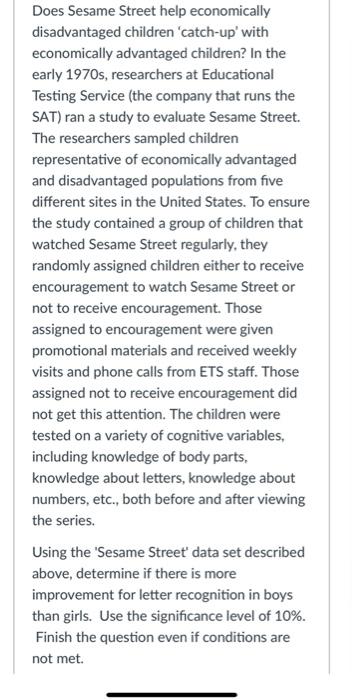 please help will give a like Does Sesame Street