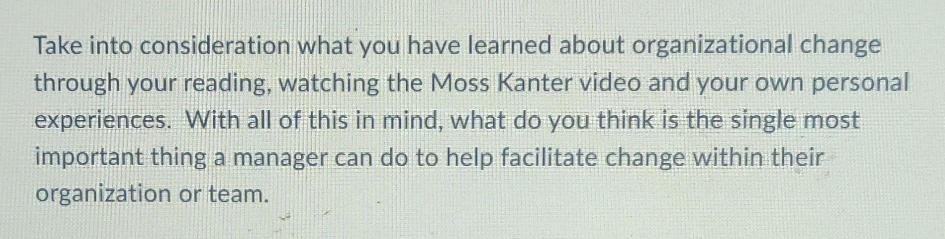 Module 6 Organizational considerations for