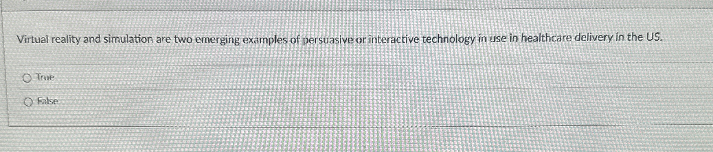 Virtual reality and simulation are two emerging
