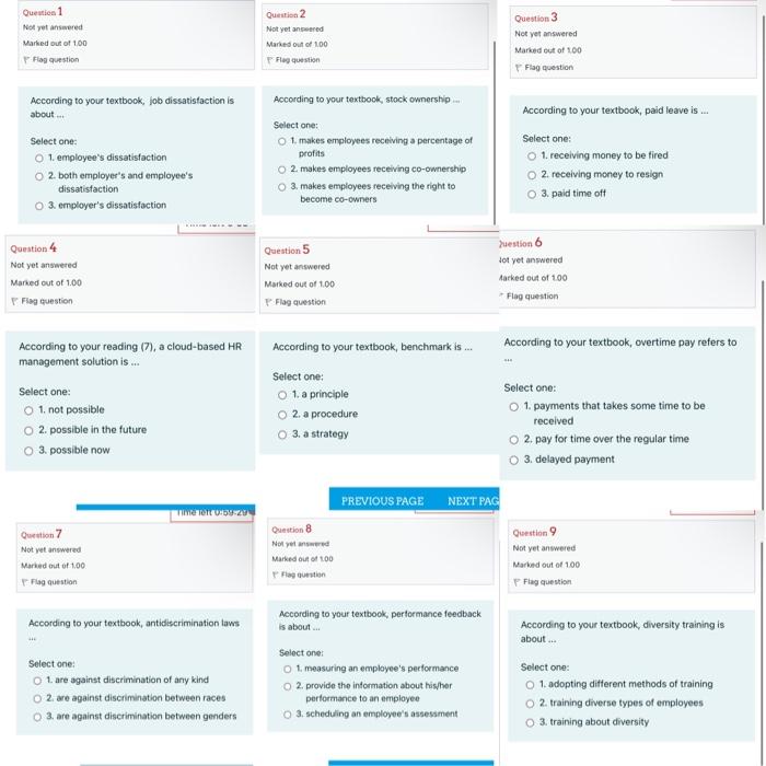 correct answers for these questions Question 1