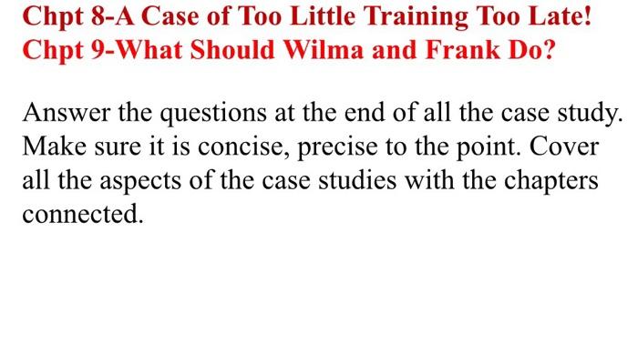 chpter 8 page 166 just answer for chapter 8 Chpt