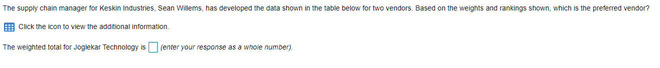 Can you please also provide the weighted total