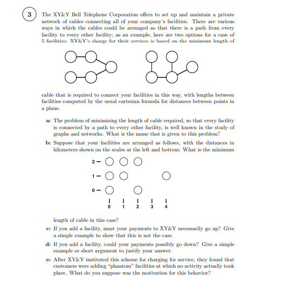 3) The XY&Y Bell Telephone Corporation offers to
