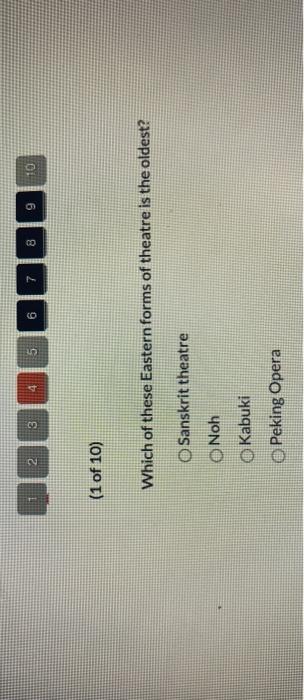 this is Theatre 2 3 4 5 30 0) 7 8 9 10 (1 of 10)