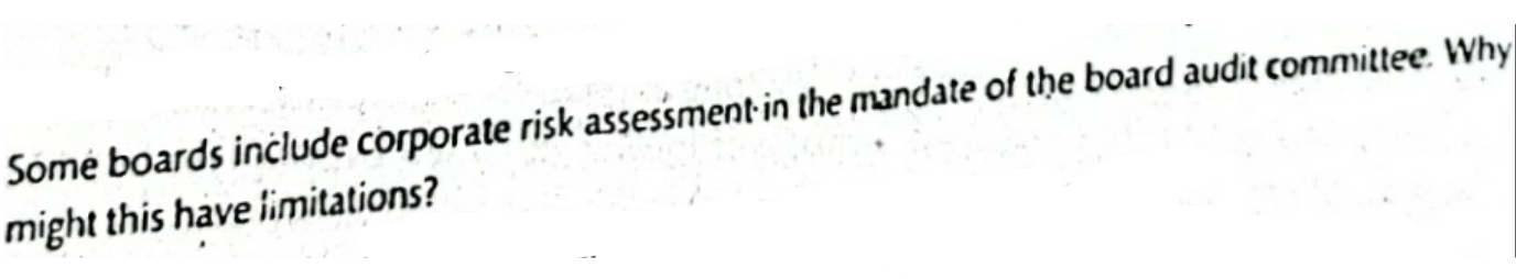 Subject - Corporate Governance...Answer must be