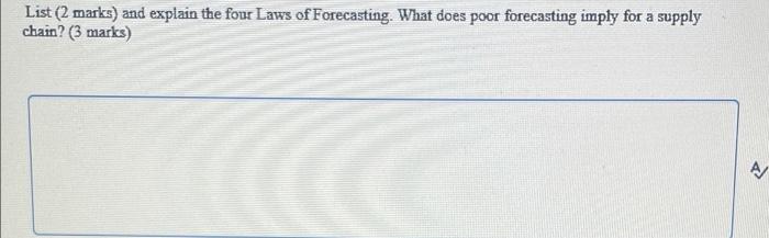 List (2 marks) and explain the four Laws of