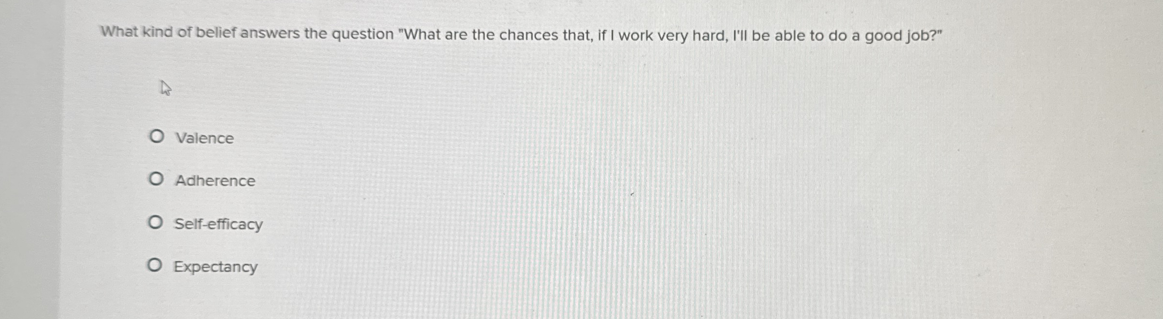 What kind of belief answers the question "What