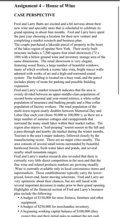 Write down the causes Assignment 4 - House of