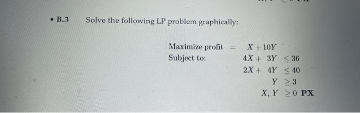 solve the following lp problem graphically