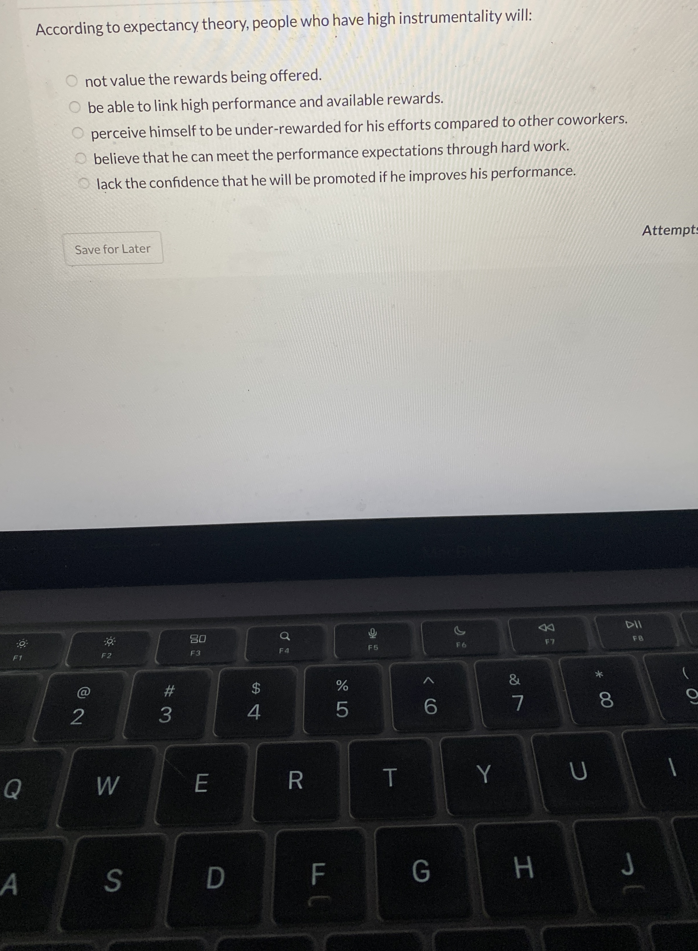 According to expectancy theory, people who have