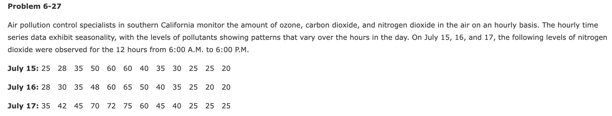 Problem 6-27 Air pollution control specialists in